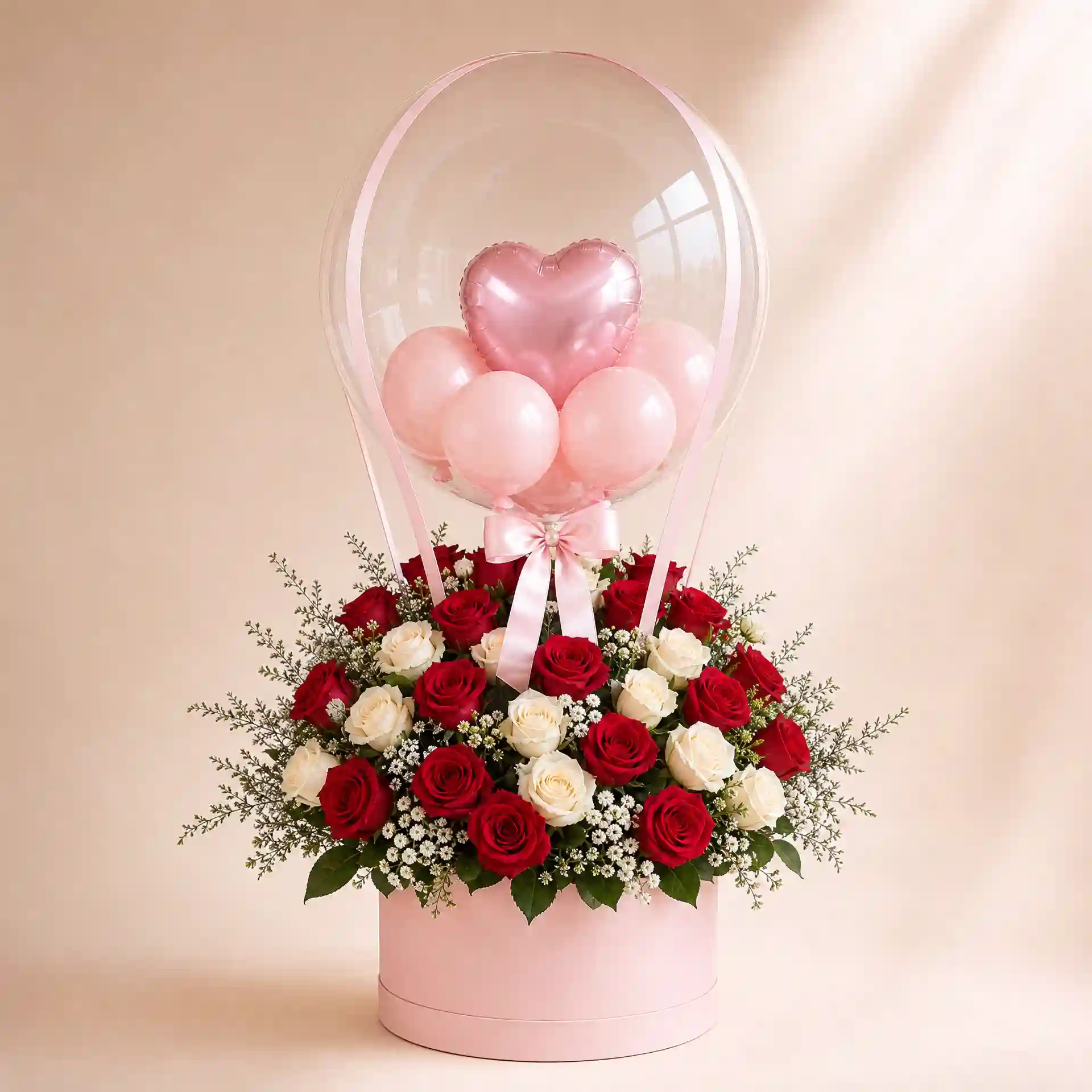 Elegant Hatbox Balloons